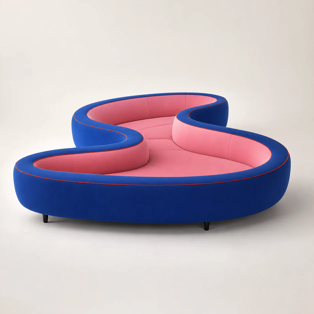 Wink Serpentine Sofa ضمن تصور أثاث فندقي من BSA Trading