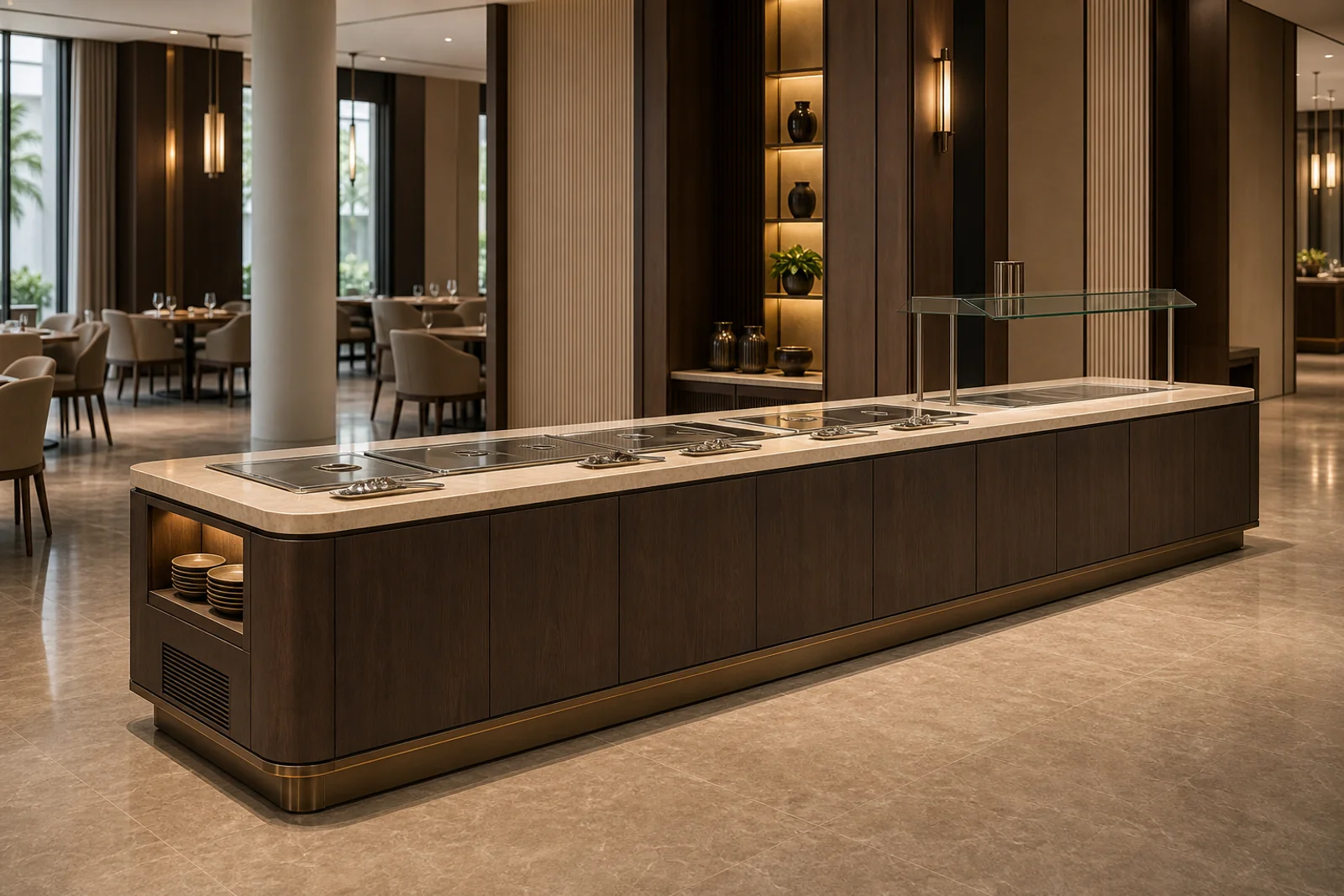 Hotel Buffet Table in context - All-day dining, breakfast buffet, event service