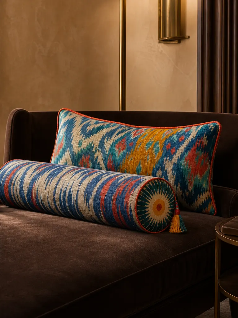 Azure Halo Bolster Set shown in Guest beds, daybeds, lounge chairs, majlis seating