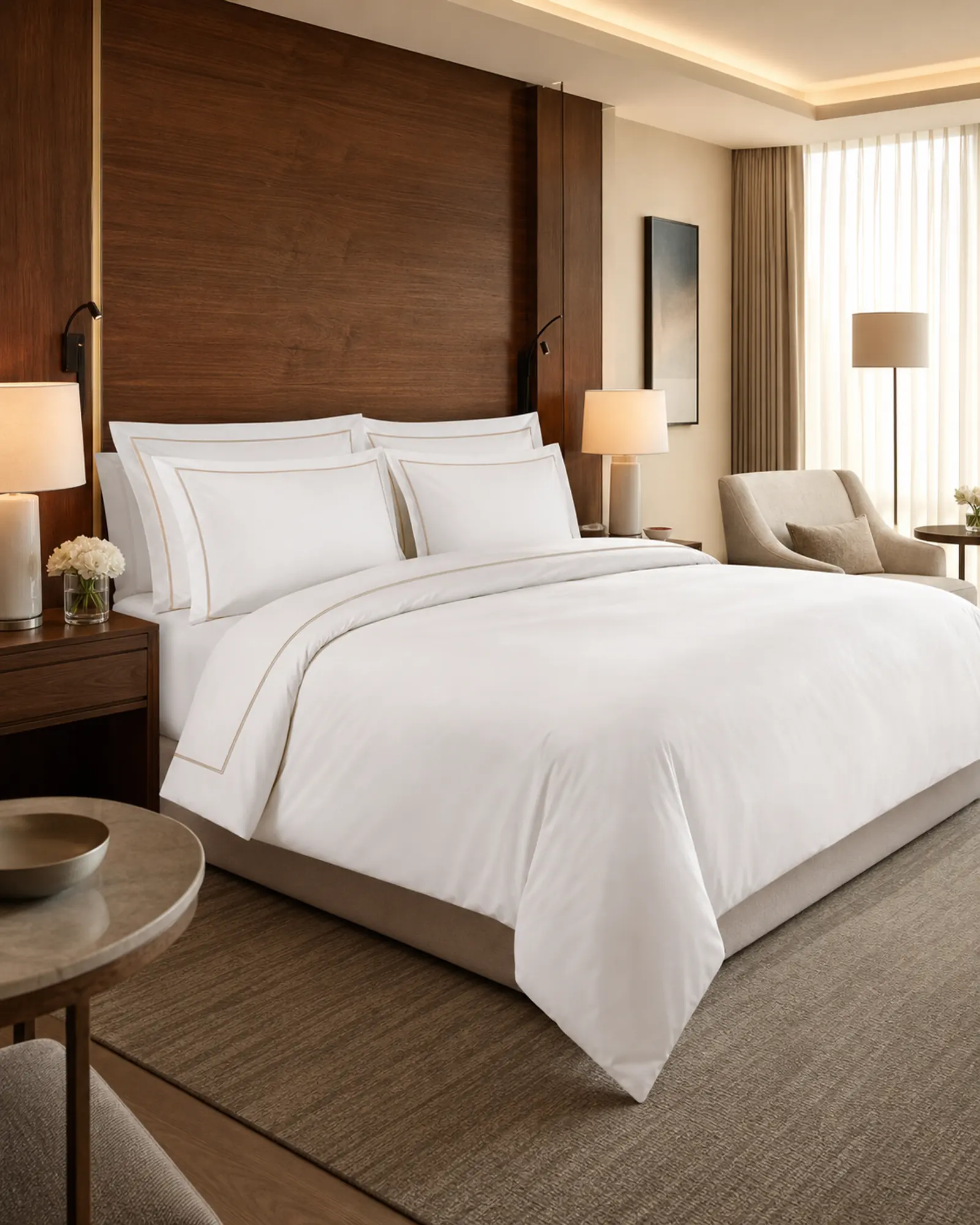 King Bed Sheet Set in context - Hotel suites, king rooms, serviced apartments, premium residences